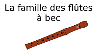 La famille des flûtes à bec