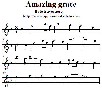 Amazing grace à la flûte traversière Amazing grace à la flûte traversière