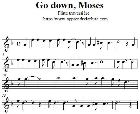 Go down moses à la flûte traversière Go down moses à la flûte traversière