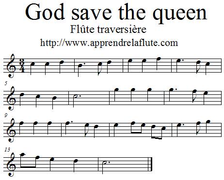 God save the Queen à la flûte traversière God save the Queen à la flûte traversière