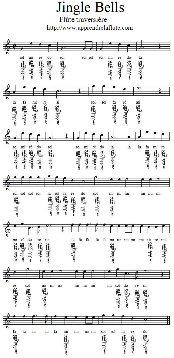 Jingle Bells à la flûte traversière Jingle Bells à la flûte traversière