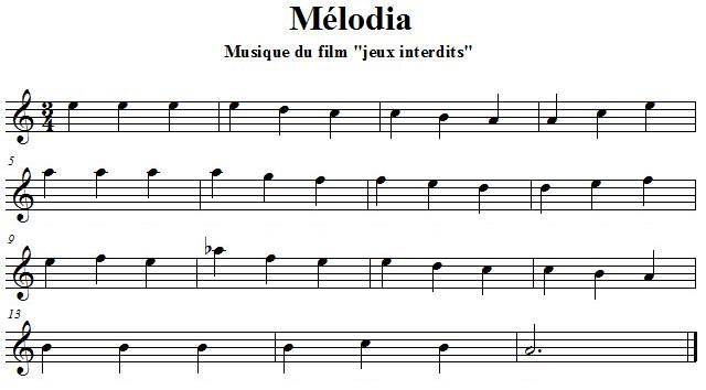 Melodia à la flûte traversière Melodia à la flûte traversière