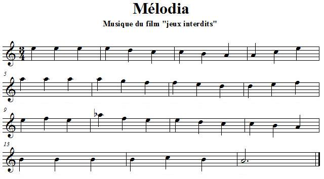 Melodia à la flûte traversière