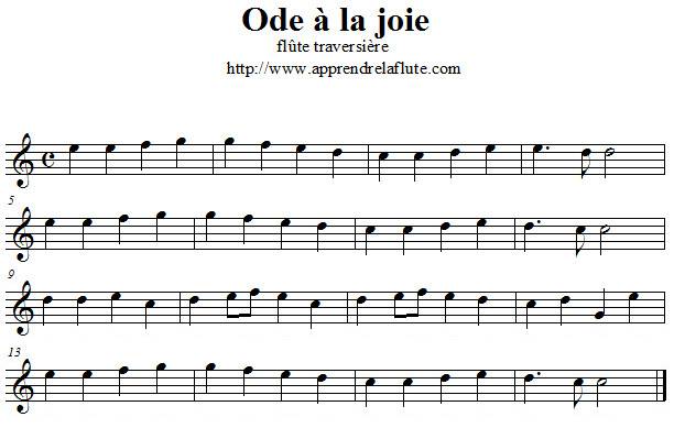 Ode A La Joie A La Flute Traversiere Apprendre La Flute